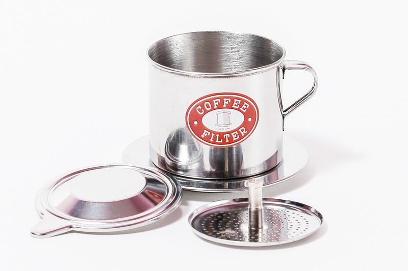 Thang Long Vietnamese Coffee Filter Press. Screw Down Insert. Dripper Mechanism. Made in Vietnam. Sizes S-XL in 1 or 2 Pack (1, Medium (8 oz)) - Image 1